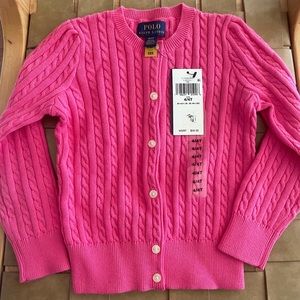 NEW (NWT) Polo Ralph Lauren Cardigan toddler girls